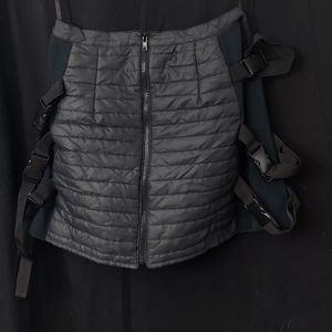 S.D.L. SDL *rare* quilted goth skirt strapped buckled rivet sz s